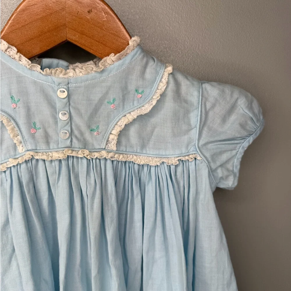 Nanette Originals Vintage 1950s - 1960s Baby Blue Babe Frock Dress